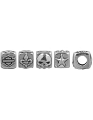 Harley-Davidson B&S, Willie G Skull, Star & Fluer de Lys Ride Bead