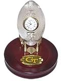 NCAA Georgia Tech Yellow Jackets Crystal Football Clock