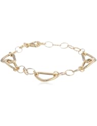 14k Yellow Gold Italian Link Bracelet, 7.5"