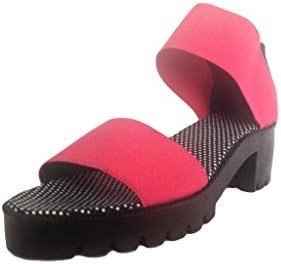 Charleston Shoe Co Womens Hot Pink Monterey Elastic Sandal Size 8