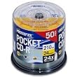 Memorex 210 MB 24x Pocket CD-R Mini-Discs (50-Pack Spindle)