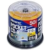 Memorex 210 MB 24x Pocket CD-R Mini-Discs (50-Pack Spindle)