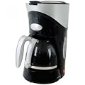 Lloytron E1702 6 Cup Coffee Maker, 550 Watt, Black/ Silver