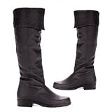 125-ZOLA, 1 Heel Pig Leather Knee High Men's Medieval Renaissance Boots by Ellie Shoes