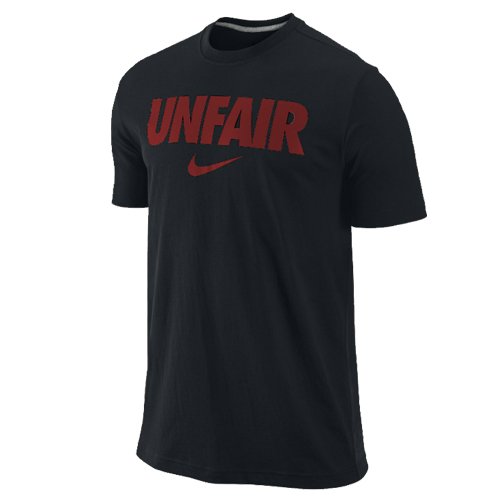 NIKE Herren T-Shirt DFCT Unfair, black/dk grey heather/varsity red, S, 437039 Preisvergleich