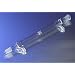 Pyrex Borosilicate Glass West Condenser, Drip Tip with 14/20 Standard Taper Outer and Inner Joints, 10mm Tubulation O.D, 18mm Jacket O.D. x 190mm Jacket Length