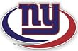 New York Giants 12"x12" Die-Cut Window Film - Football Sports Merchandise