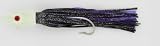 16oz Dual Pull Jig with Vinyl Skirt Glow Head Black Over Purple - Jamfab Jigs DPJ16-BLK/PURP, Fishing Lures & Lure Kits
