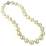 15-17mm Pearl Necklace w/ Diamond Ball Clasp 2.72cttw