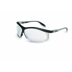 Stanley RST-61017 Pivot Premium Fashion Safety Glasses, Black/Sliver Frame Reflect 50 Lens