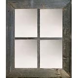 3 Medium 4 Pane Barn Window Mirror by Barn Wood