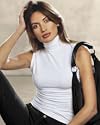 Spiegel Stretch Turtleneck Tee