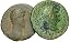 Lot of Roman Imperial Middle Bronze, 69 - 169 A.D.; Bronze Lot