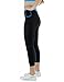 Delfin Spa Women's Mineral Infused High Waist Exercise Capris - Petite Thru Plus