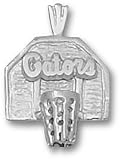 Logo Art Florida Gators Sterling Silver Backboard Pendant