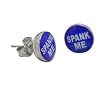 Spank Me Logo Earrings - 9mm - Sold as a Pair