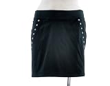 Juicy Couture Black Luxe Fleece Studded Mini Skirt