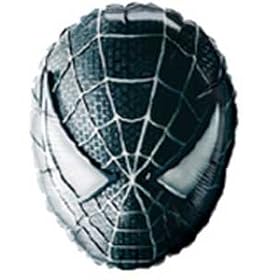 Black Spiderman Mask  27 Inch Supershape Foil Balloon