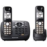 Panasonic KX-TG6582T DECT 6.0 PLUS Link-to-Cell Bluetooth Convergence Solution with 2 Handsets