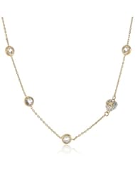 Juicy Couture Gemstone Mini Necklace, 15.61"