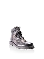 RRM Botines de cordones (Negro mate)