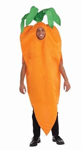 Unisex - Adult Carrot Costume, Orange, One Size