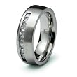 Stainless Steel Ring with CZ (Sizes 8-12)