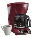 Mr. Coffee TFX26 12-Cup Coffeemaker, Red