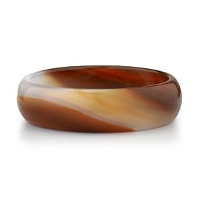 Red Agate Bangle Bracelet by