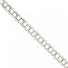New White Gold 14K Charm Bracelet Double Link