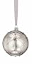 Waterford Crystal Holiday Heirloom Times Square Silver Replica Ball, Christmas Ornament