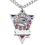 New England Patriots Chain Necklace & Pewter Pendant - NFL Football Fan Shop Sports Team Merchandise