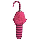 Santa Barbara Design Studio Bombay Duck Handbag-Sized Umbrella, Lollipops Stripy Fuchsia with Red