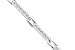 Classic Split Style Round Cut White CZ Gemstone Bracelet in Sterling Silver Rhodium Finish