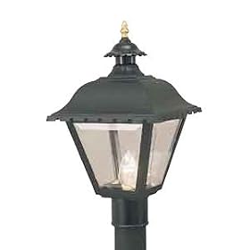 International Lighting 7071-31 Post Lantern, Black