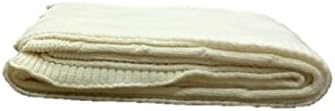 Cogy Babies Collection Hand Knited Blankets Comma Design (Ivory)