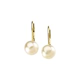 14k Yellow Gold Fresh Water Cultured Pearl Earrings