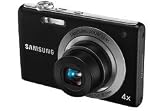Samsung TL105 12 Megapixel Digital Camera with 4x Optical Zoom, 27mm Wide Angle Lens, 2.7 LCD, Digital Image Stabilization, Black