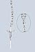 Wall Rosary - 7-1/2"H Crucifix - 101" Overall Length - 84" Length - IMPORTED FROM ITALY