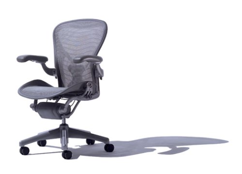 Aeron Chair - Highly Adjustable Graphite Frame (Large) with Posture Fit by Herman Miller
