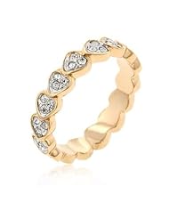 Rose Gold Heart Eternity Ring
