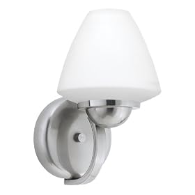 Thomas Lighting M1849-78 Cosmopolitan One-Light 7-Inch W by 11-Inch H Wall Sconce, Brushed Nickel