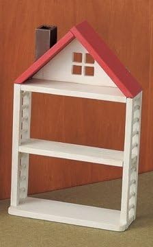 Miniature Baume House L Red Roof