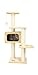 TRIXIE Palamos 42.9-in Cat Tower with Scratching Posts, Condo, Three Platforms, and Dangling Pom-Pom, Beige
