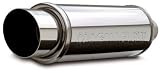 MagnaFlow 14859 Polished Stainless Steel Round Muffler with Tip