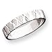 Sterling Silver 4mm Diamond-cut Band Ring - Size 6