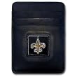 New Orleans Saints Leather Money Clip Card Holder