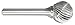 MA Ford 72113 3/16 Spherical Miniature Carbide Bur SD-53 Fine
