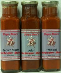 Barbecue Sauce Sampler 3-Pack by Papa Dan