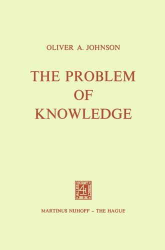 The Problem of Knowledge: Prolegomena to an Epistemology